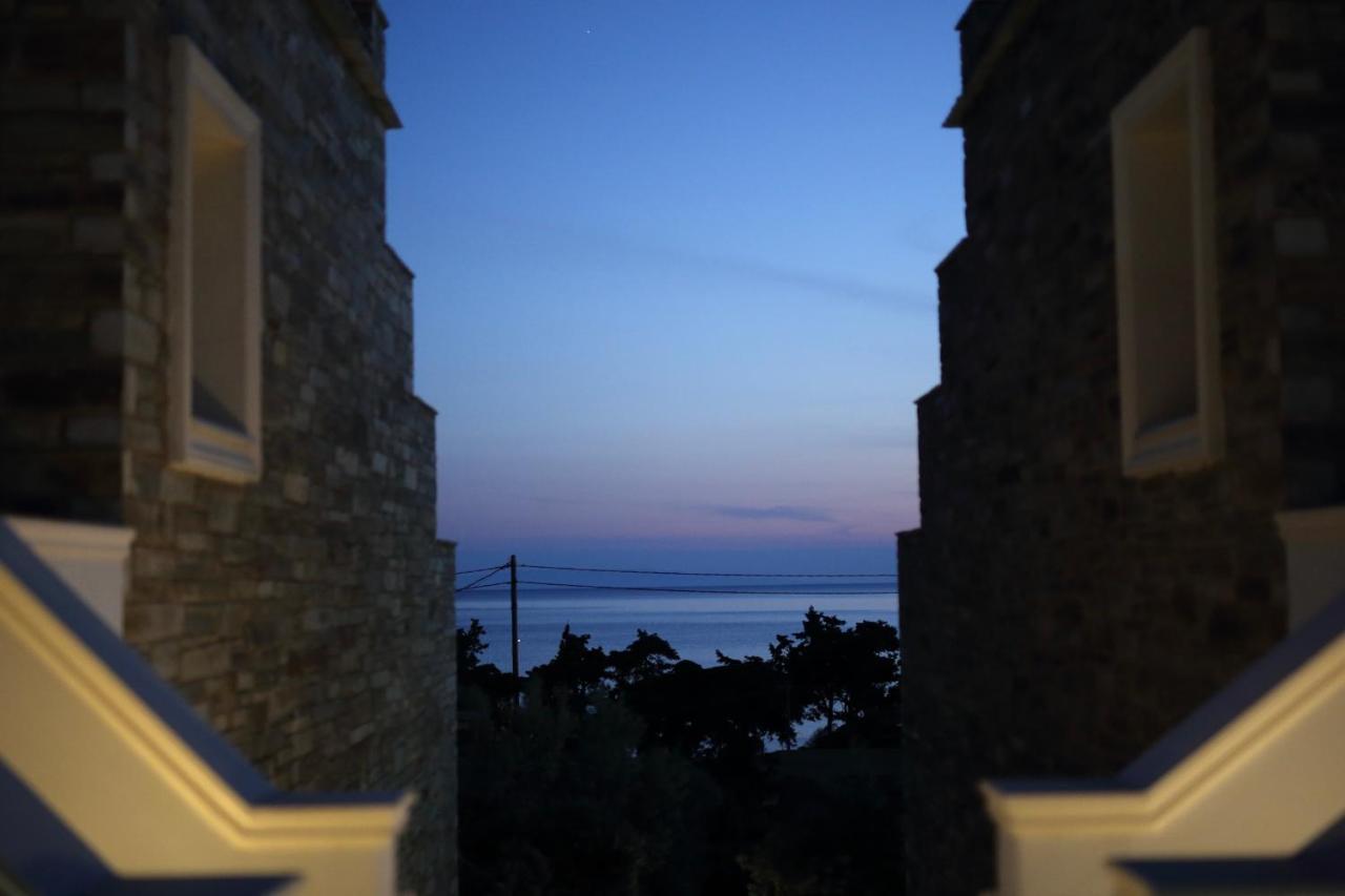 Aithra -Agios Petros Andros Villa Gavrio Bagian luar foto